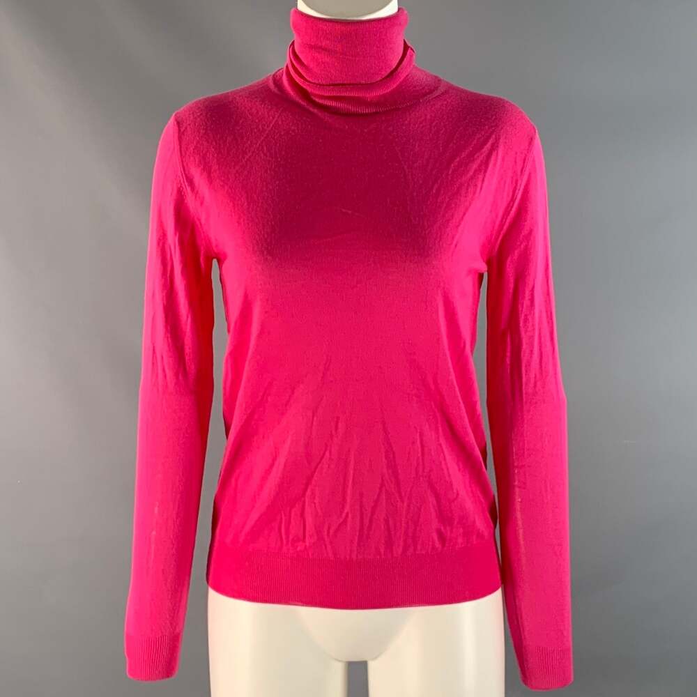 STELLA McCARTNEY Size S Pink Wool Blend Turtleneck Sweater